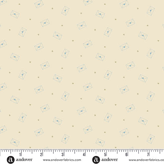 Special Delivery Love Letters Stationary 108" Cotton Wideback Fabric per yard