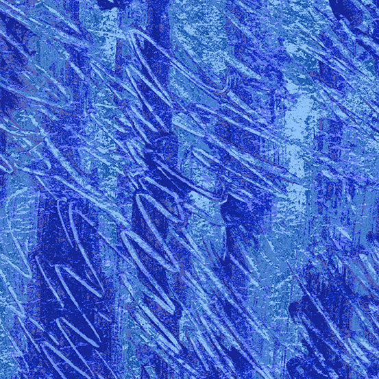 Andover Polar Bear Kids Blue quilting fabric