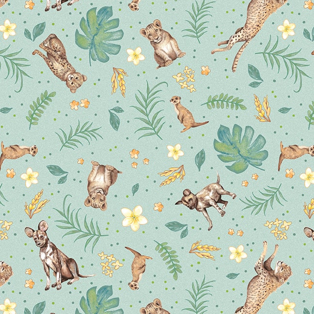 Studio E All Big Things Start Small Sage 7324-66 quilting fabric