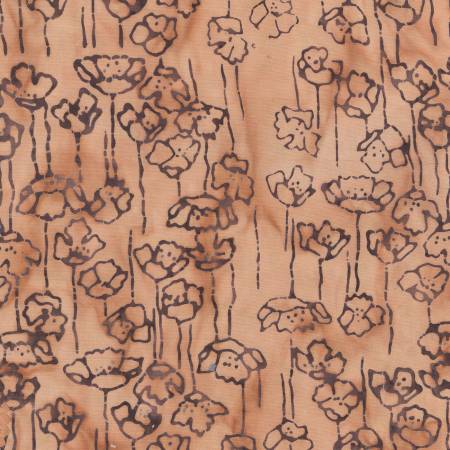 Anthology Clay Pot Poppy batik quilting cotton