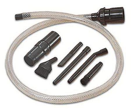 Micro vacuum attachment kit for cleaning small spaces