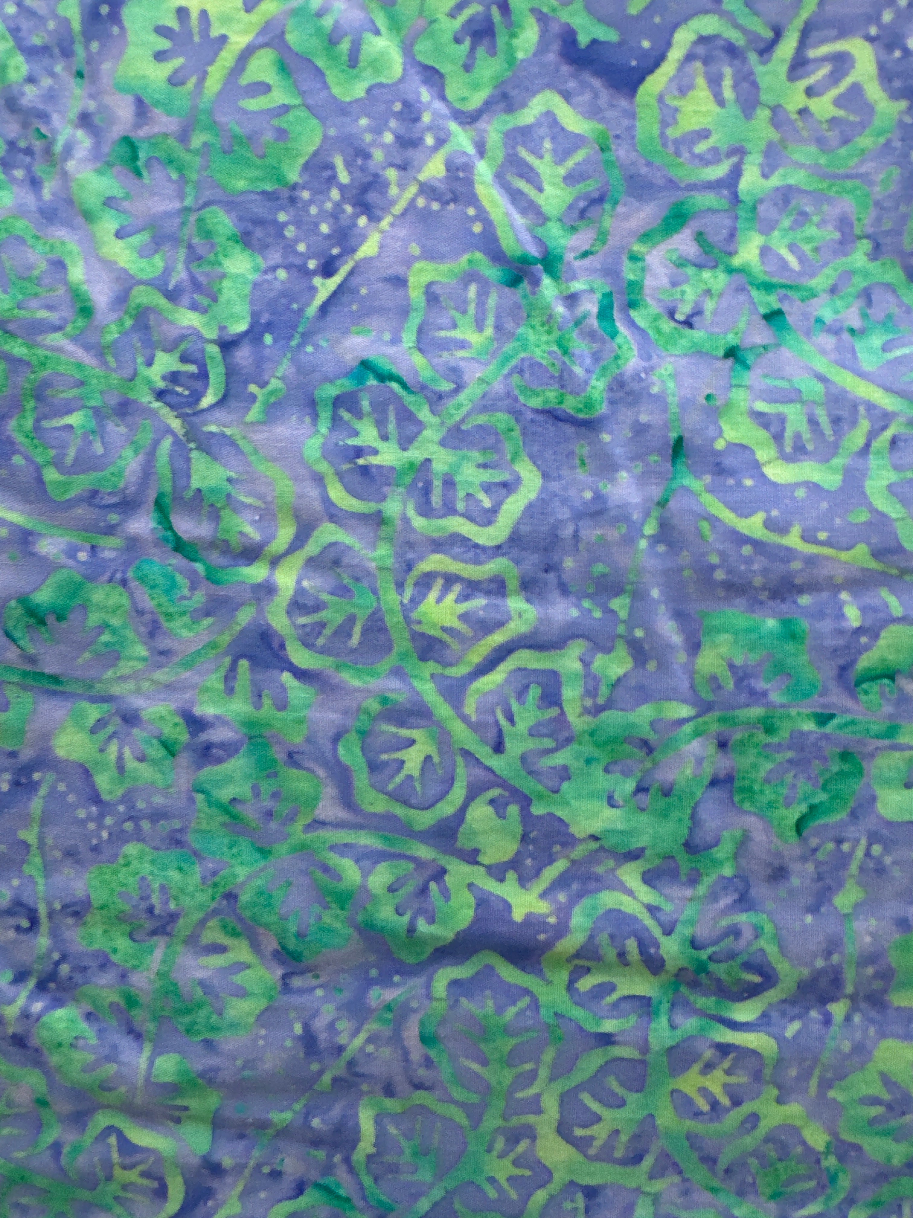 Andover Green Vines on Purple quilting fabric