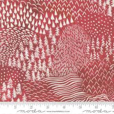 Moda Comfort And Joy Ore The Fields Red quilting fabric
