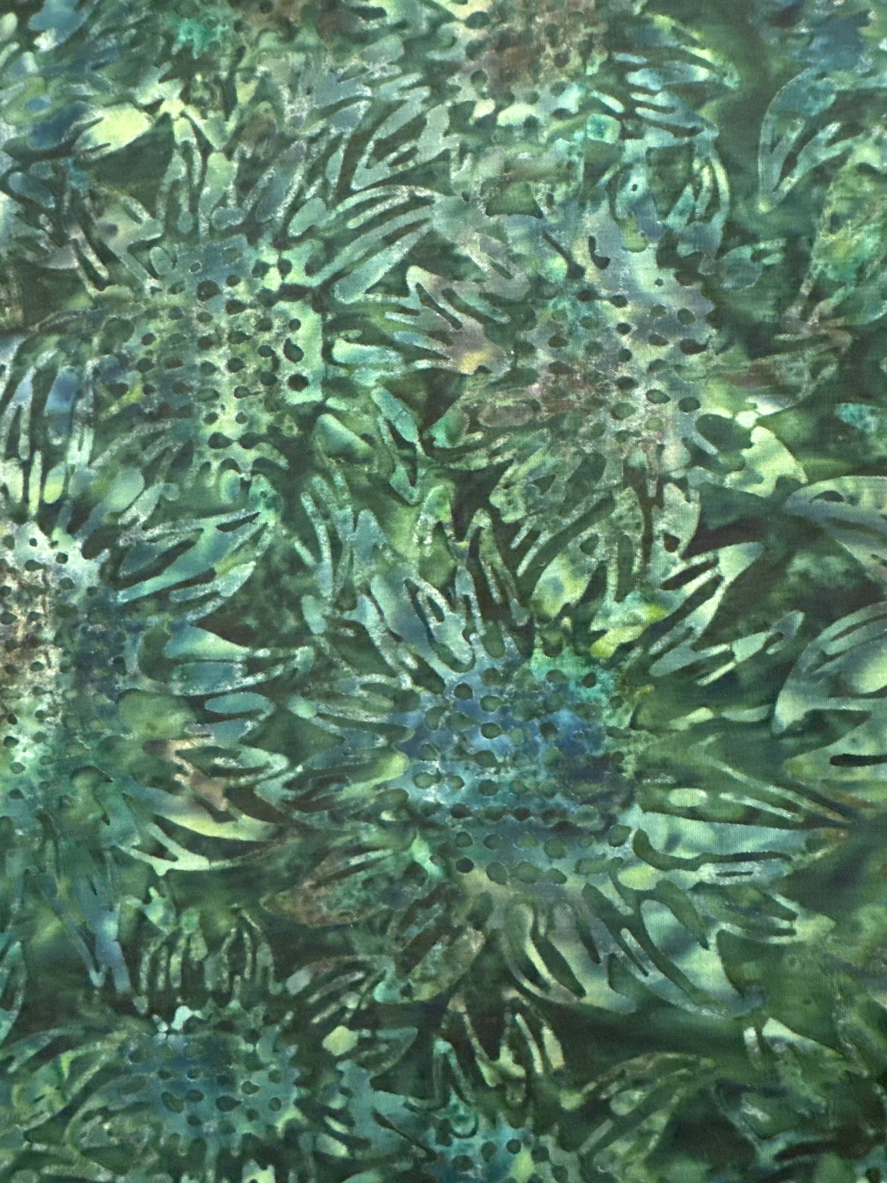 Blank Quilting Heartland Sunflowers Dark Green quilting fabric