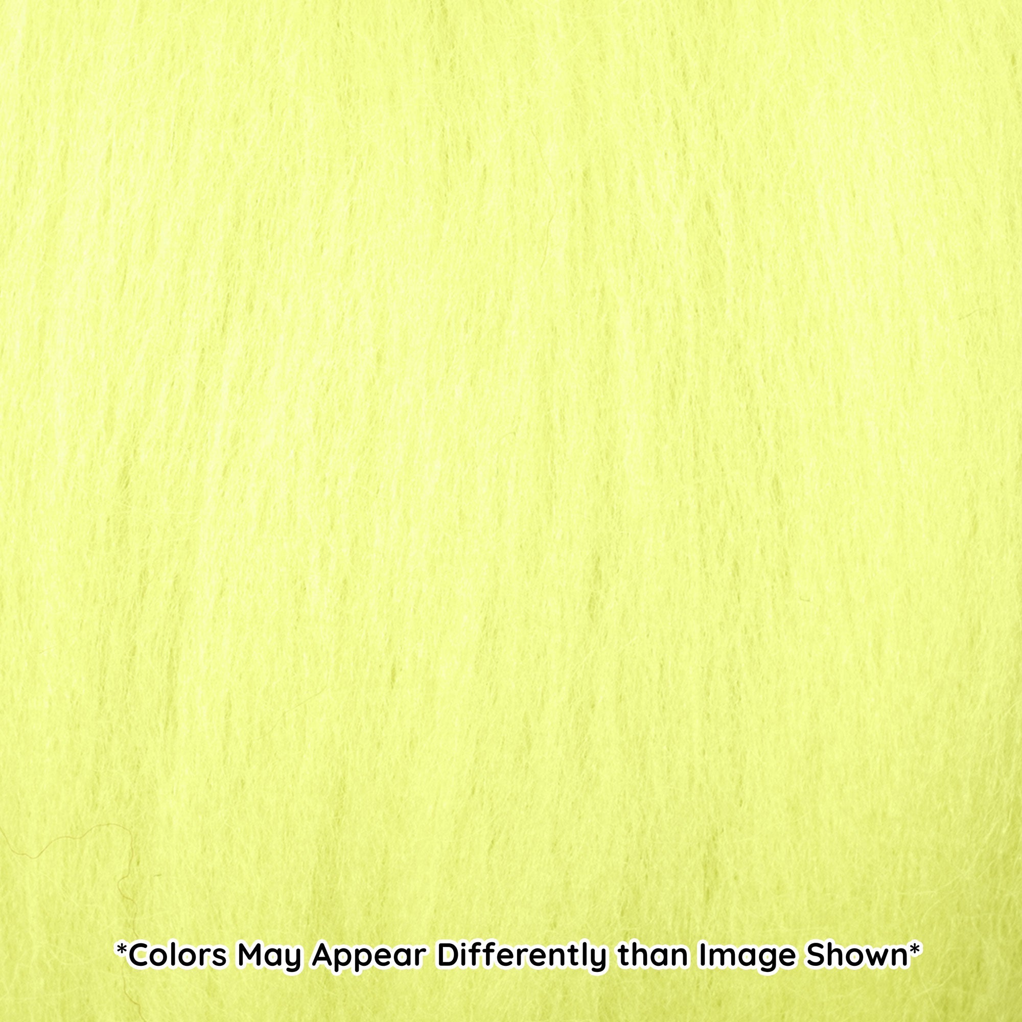 Natural Wool Roving (Lime Green)