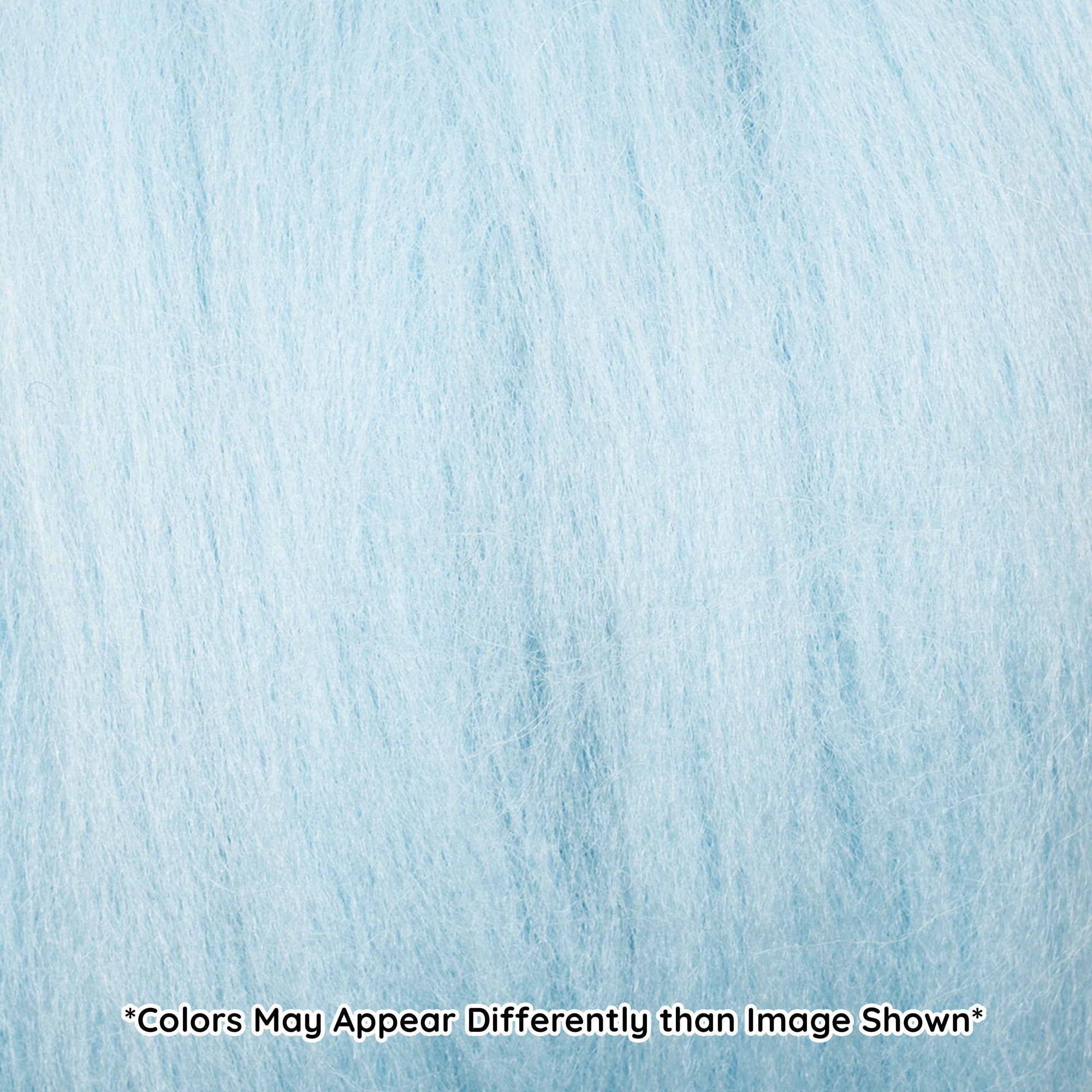 Natural Wool Roving (Light Blue)