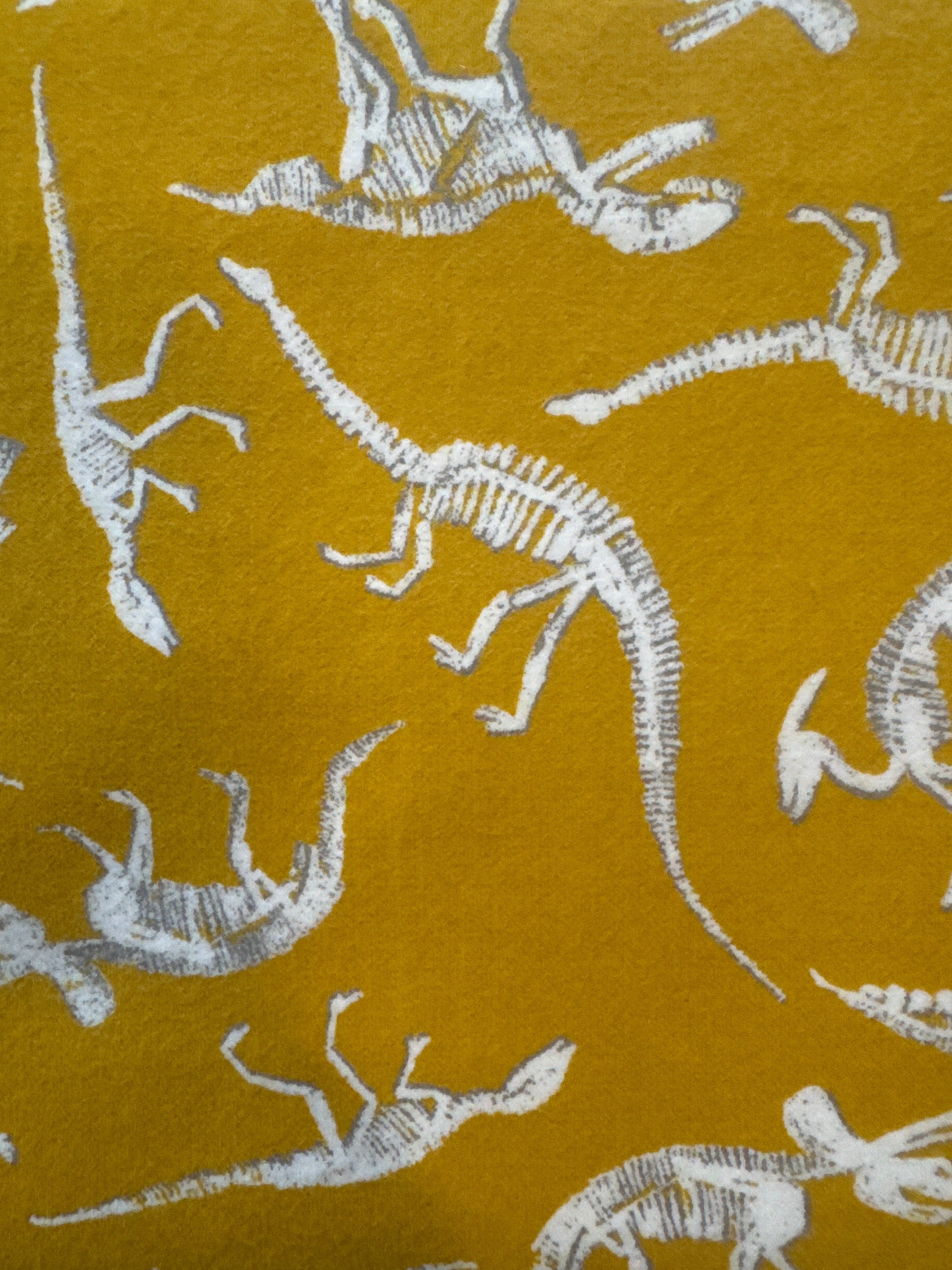 Windham Cubby Bear Yellow Dino flannel fabric