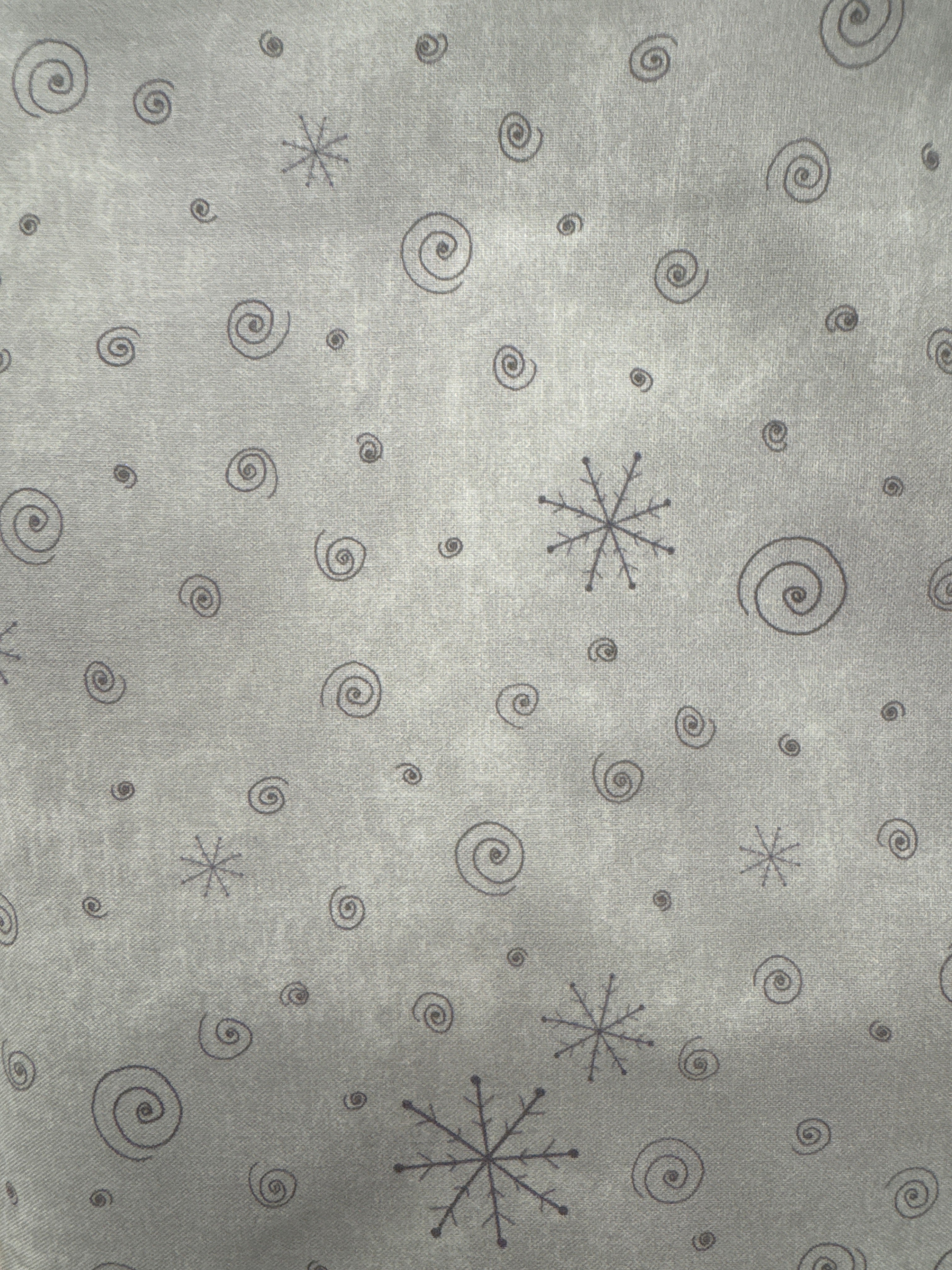 A Very Terrific Christmas Grey holiday quilting fabric by Windham Fabrics