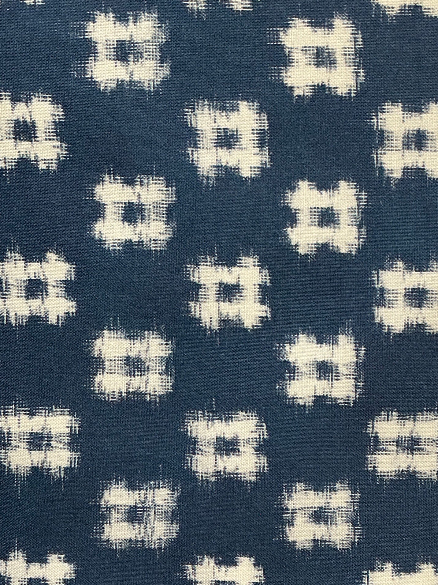 Indigo Blooming navy floral quilting fabric by Moda