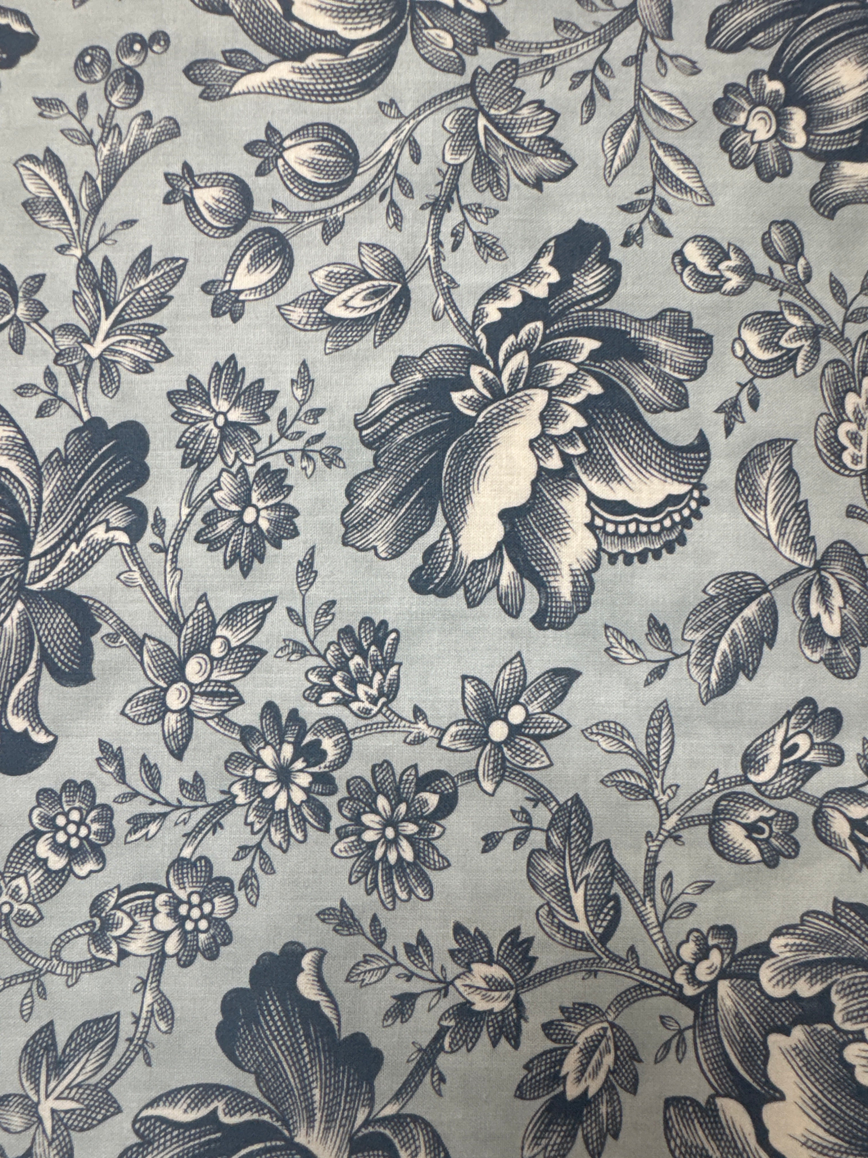 Cascade Ashy Blue blender quilting fabric by Moda