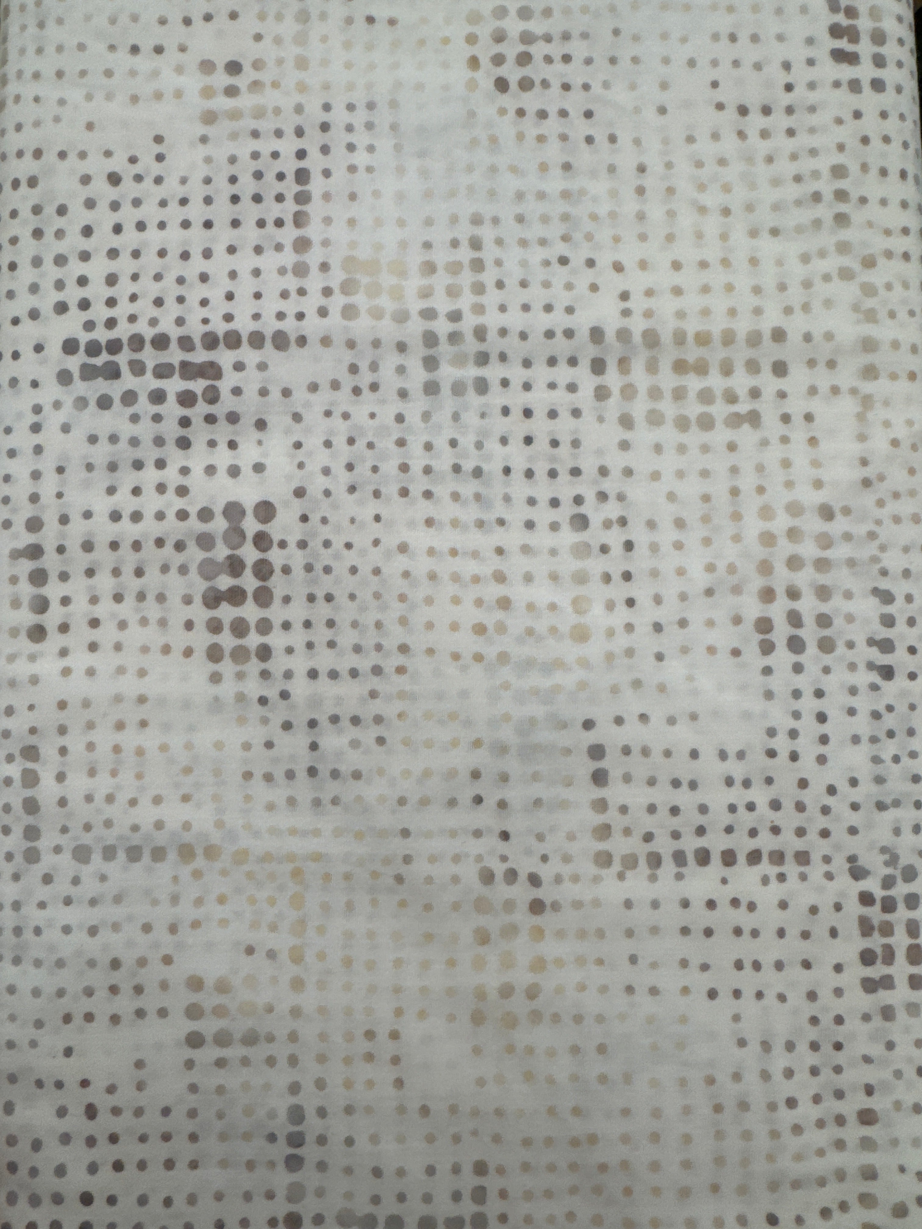 Andover Taupe Dots on Ivory quilting fabric