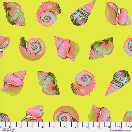 Lil Shelly Seagrass Floral Reef quilting fabric by Tula Pink for Free Spirit
