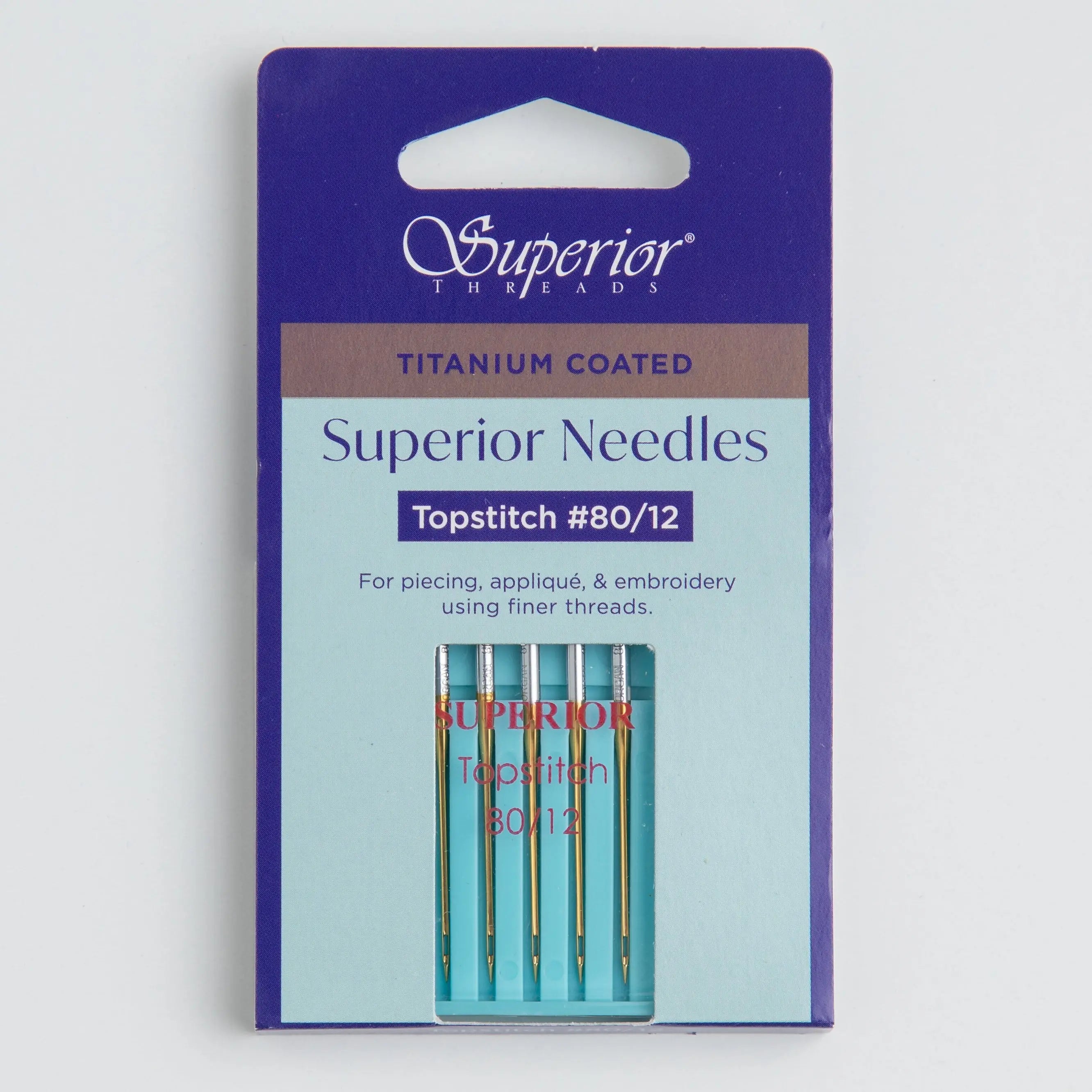 #80/12 Topstitch Titanium-coated Needles Superior Threads