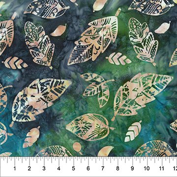 Banyan 80662-64 LUAU DARK TEAL 45" wide fabric per yard