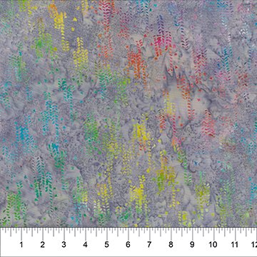 Banyan Batiks Flutter butterfly batik quilting fabric in Slate
