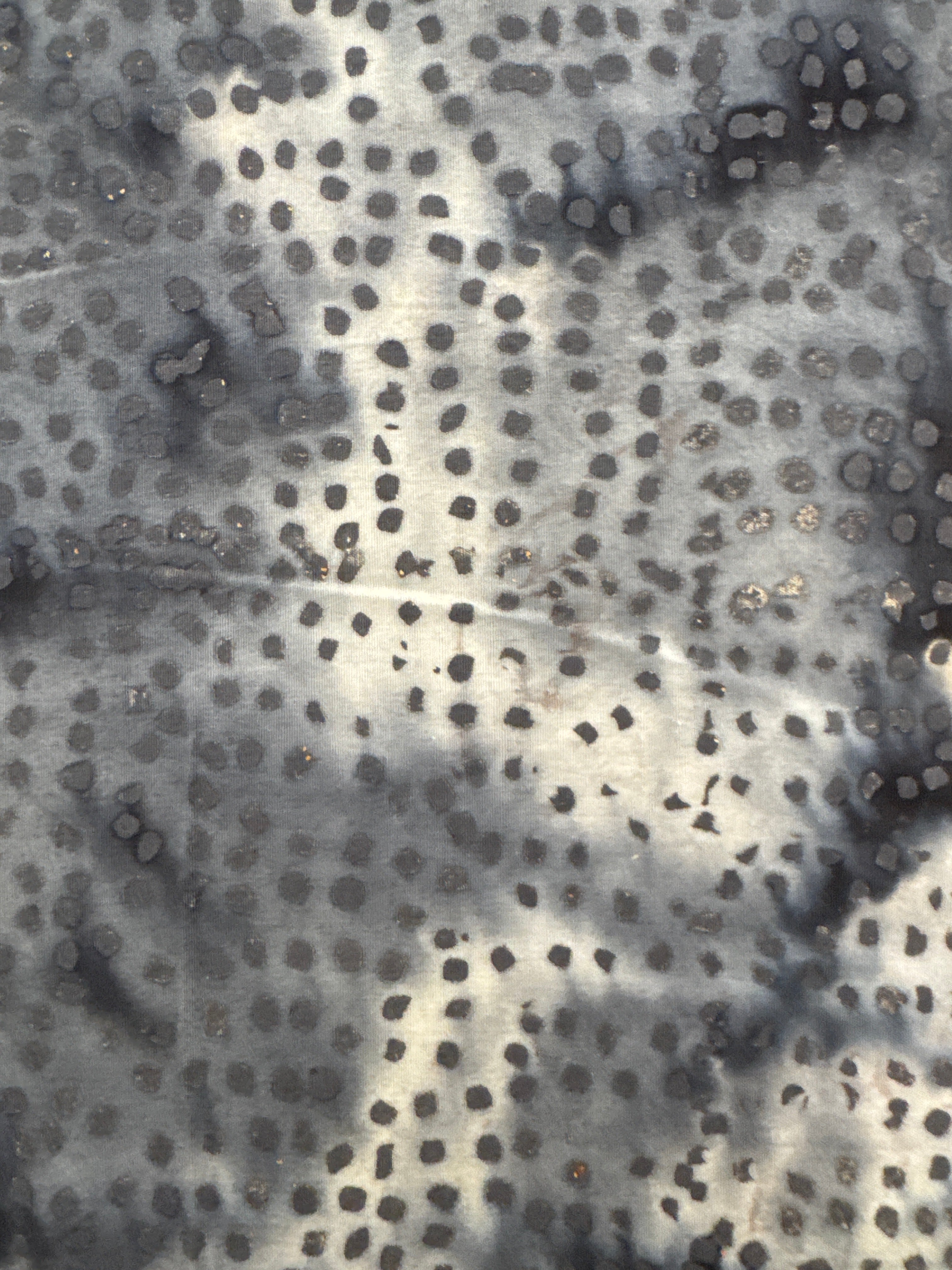 Dotted Fish Ebony black novelty quilting fabric by Andover Fabrics