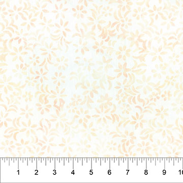 Northcott Banyan Batiks Pearls daisy dots in cashmere