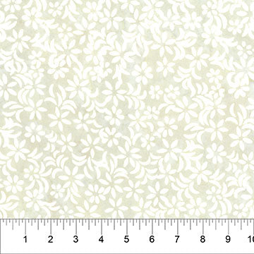 Banyan Batiks Pearls Daisy Dots batik quilting fabric in Svelte Suede