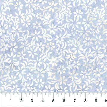 Banyan Batiks Pearls Daisy Dots batik quilting fabric in Opal