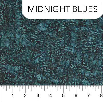 Northcott Ketan Batik Mixer quilting fabric in Midnight Blues