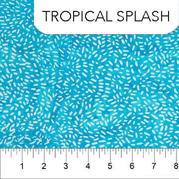 Northcott Ketan batik mixer quilting cotton fabric in Tropical Splash