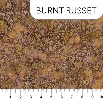 Northcott Banyan BFFs 81600-37 burnt russet batik blender