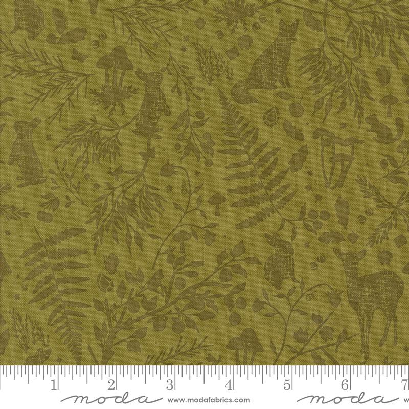 Moda Frivolity quilting fabric in Lichen