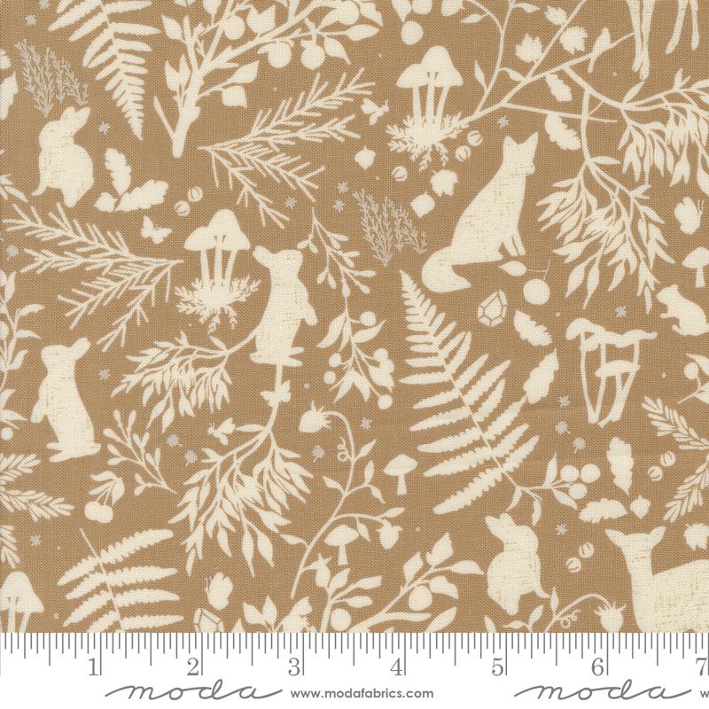 Moda Frivolity quilting fabric in Mushroom