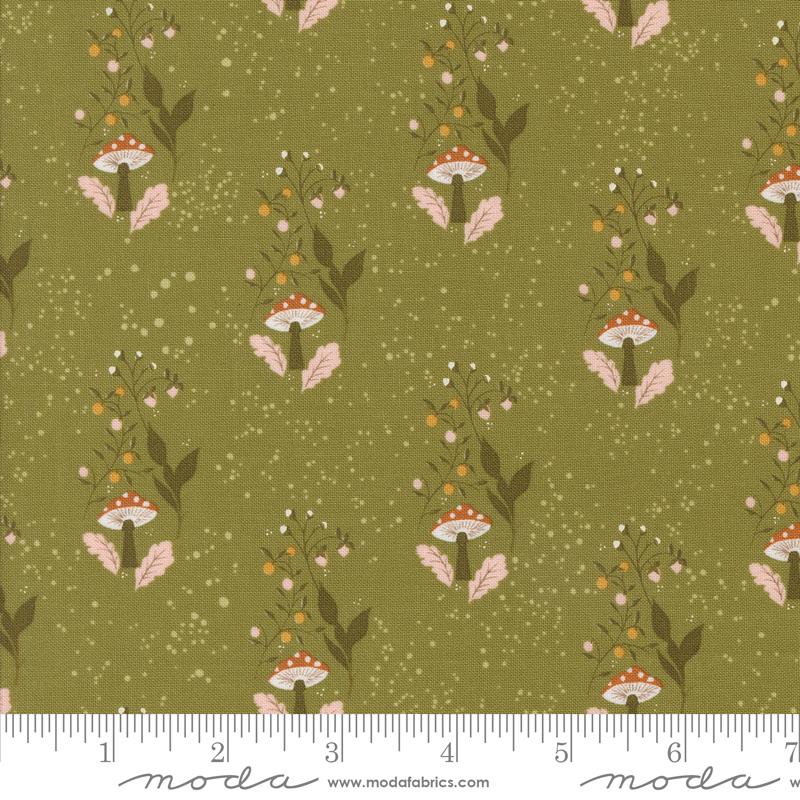Moda Frivolity quilting fabric in Lichen