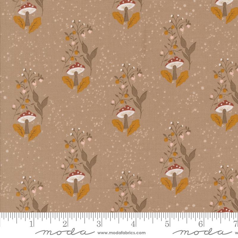 Moda Frivolity quilting fabric in Mushroom