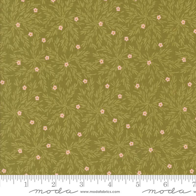 Moda Frivolity quilting fabric in Lichen