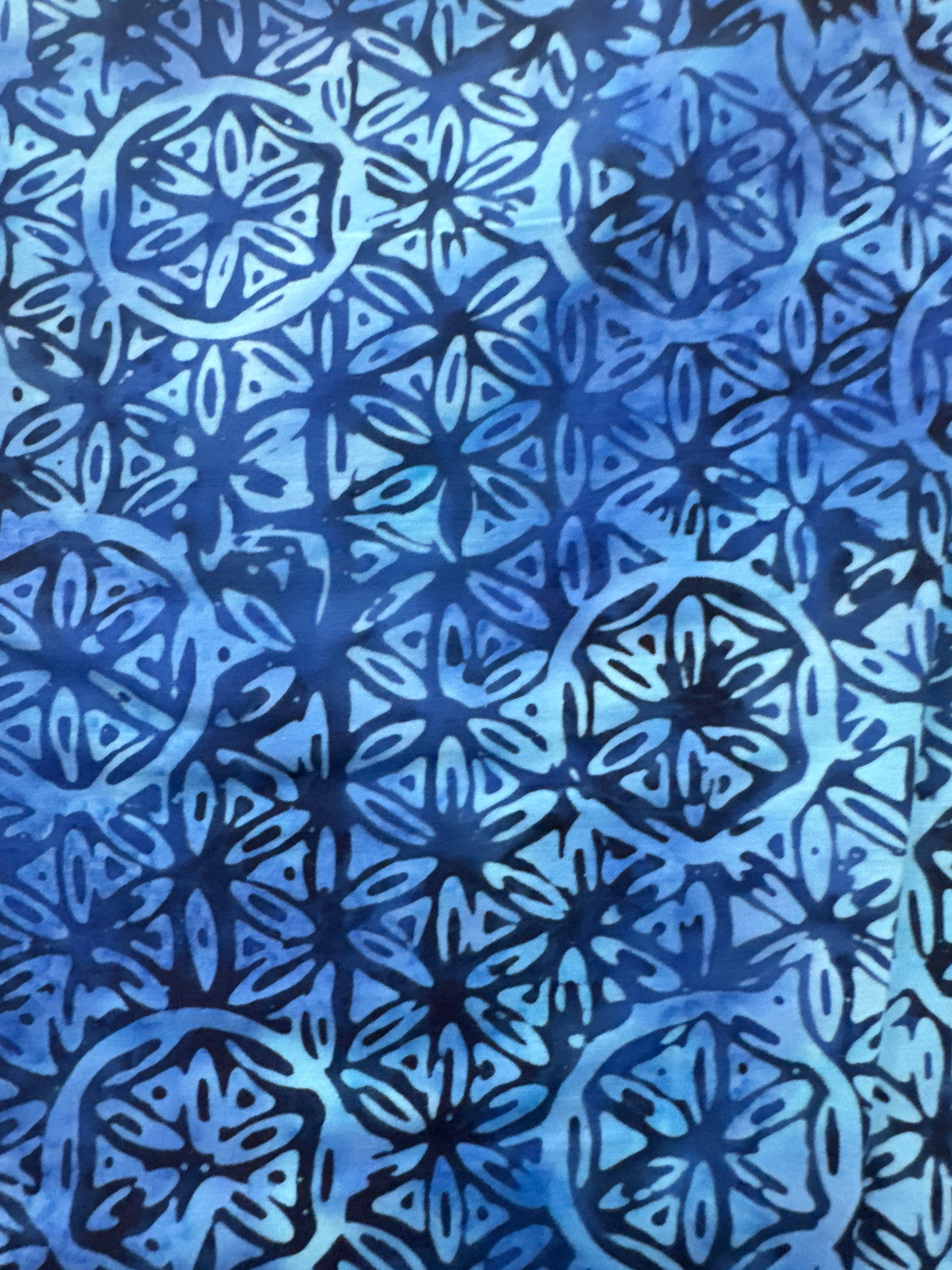 Flower of Life Geometric Navy quilting fabric by Andover Fabrics