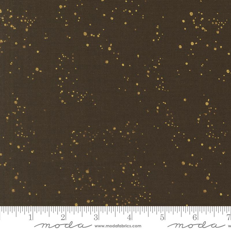 Moda Old World Yuletide quilting fabric in Espresso 45628