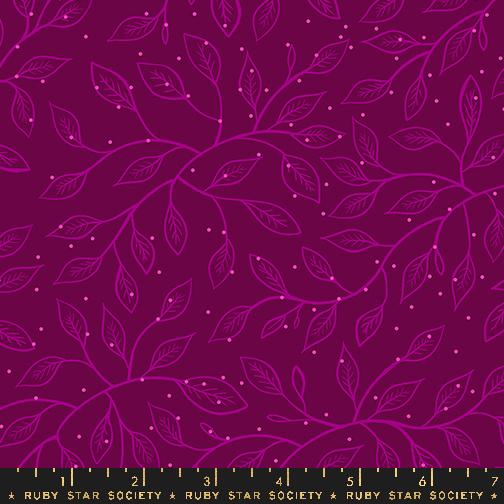 Moda Glow Garden Halloween quilting fabric in Purple Velvet