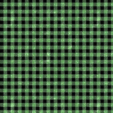 Wilmington Gnome-ster Mash green buffalo check quilting cotton fabric