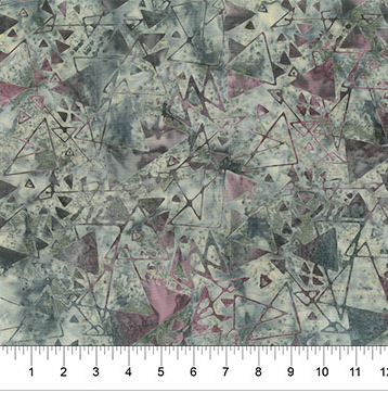 Northcott Banyan Batiks Quilting is My Voice smoke