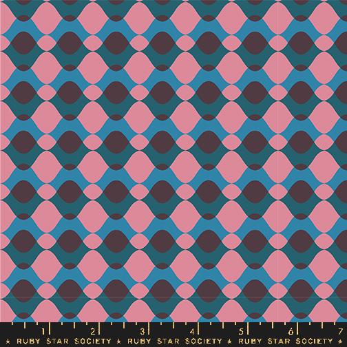 Ruby Star Society Geometry Eggplant RS5171 13 quilting fabric — modern geometric in deep eggplant purple