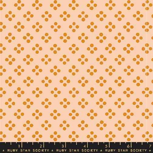 Ruby Star Society Geometry Creamsicle RS5172 11 quilting fabric — modern geometric in creamsicle orange