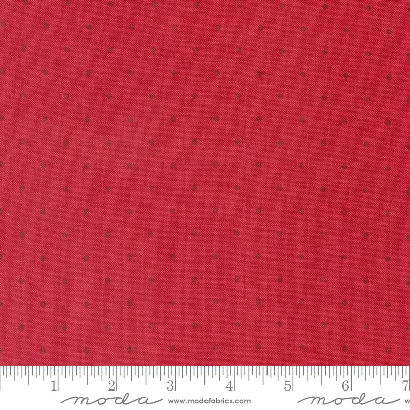 Moda 108 inch Magic Dot wideback quilt backing in Cherry