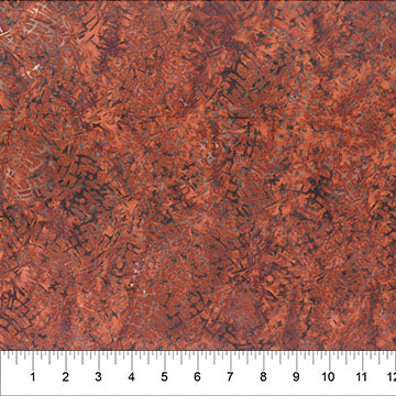 Banyan Batiks Change in Seasons Pine Needles batik quilting cotton in Rust