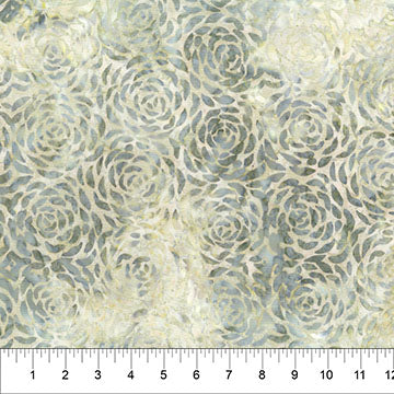 Banyan Batiks Change in Seasons Pine Cone batik quilting fabric in Cream