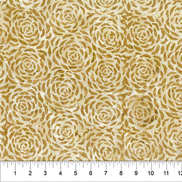 Banyan Batiks Change in Seasons batik quilting fabric in Tan