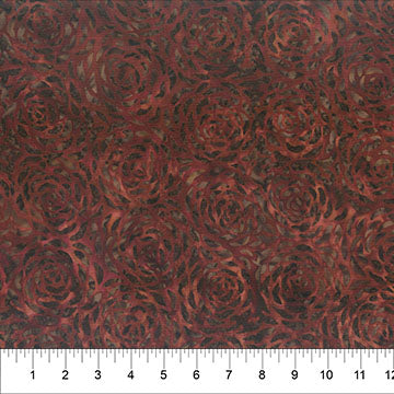 Banyan Batiks Change in Seasons batik quilting cotton in Chocolate
