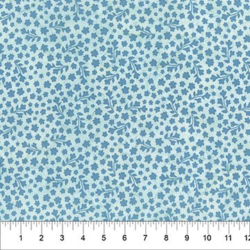 Banyan 83491-42 Blossom Main Flower - Light Blue 45" wide fabric per yard