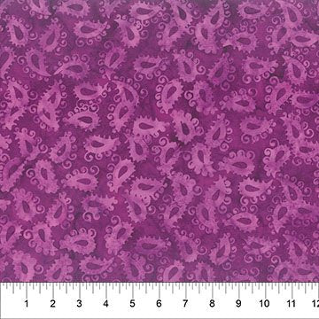 Banyan 83501-27 Majesty Paisleys Fuchsia 44"/45" Fabric Per Yard