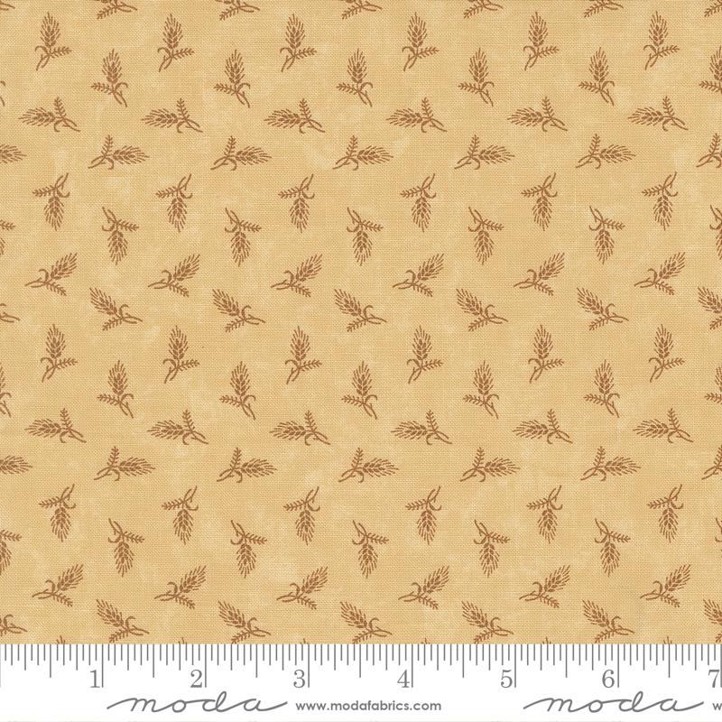 Moda Wheat Wheatland 9791 11 quilting fabric in warm wheat tone