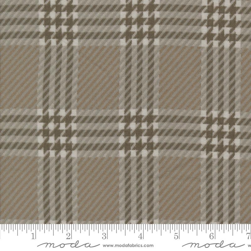Moda Prairie Gather Flannel Etching 49313 13F — brushed flannel quilting fabric