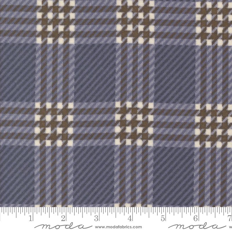 Moda Prairie Gather Flannel Indigo 49313 16F — deep indigo blue flannel quilting fabric