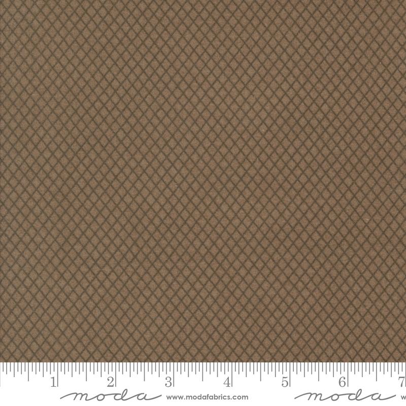 Moda Prairie Gather Flannel Teak 49316 14F — warm brown flannel quilting fabric