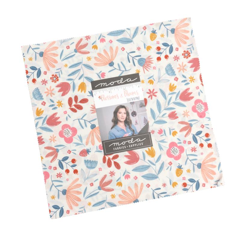 Moda Blossoms and Blooms Layer Cake — precut 10-inch fabric squares